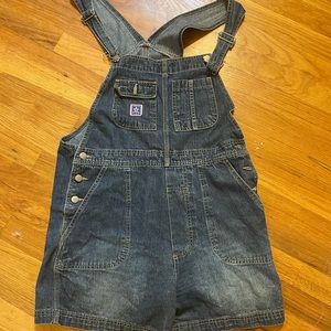 Vintage overall shortalls sz L